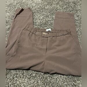 Babaton Taupe Elastic Waist Pants